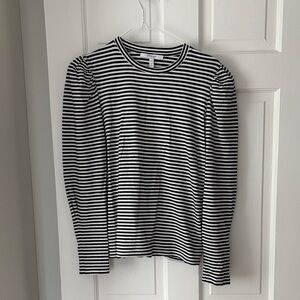 Derek Lam Black and White Striped Top s/P